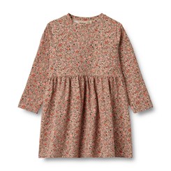 Wheat dress Sessa LS - Rose flower meadow